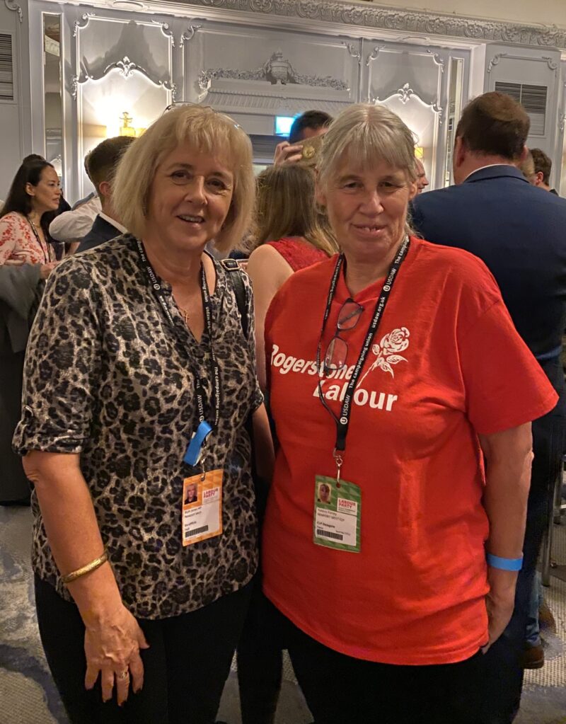 Ruth Jones MP with Councillor Yvonne Forsey