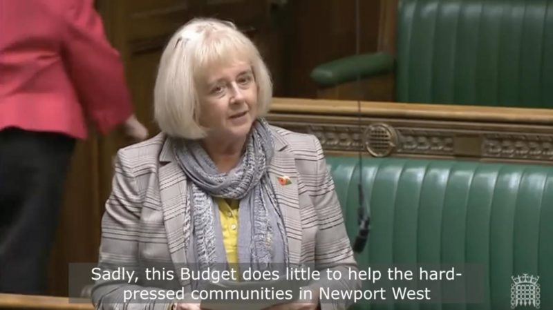 Ruth Jones MP speaks in Budget 2021 debate