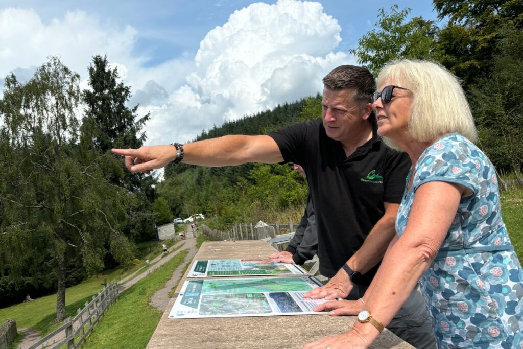 Ruth Jones MP at Cwmcarn Forest Drive